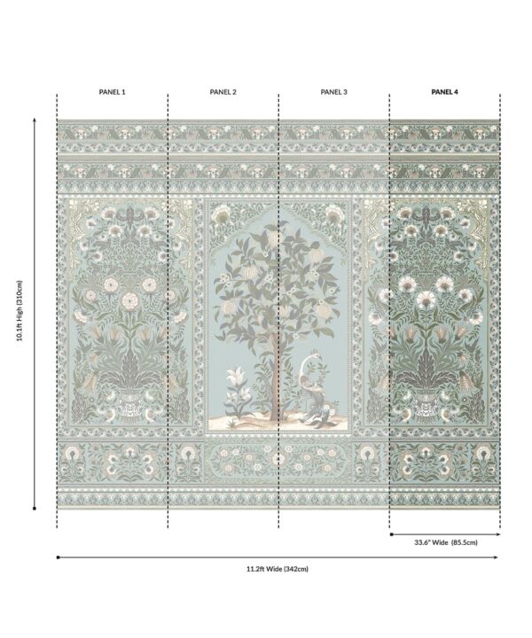 Pavilion Grasscloth Mural - Image 12