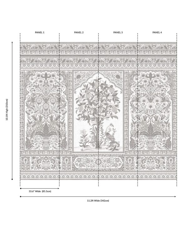 Pavilion Grasscloth Mural - Image 14