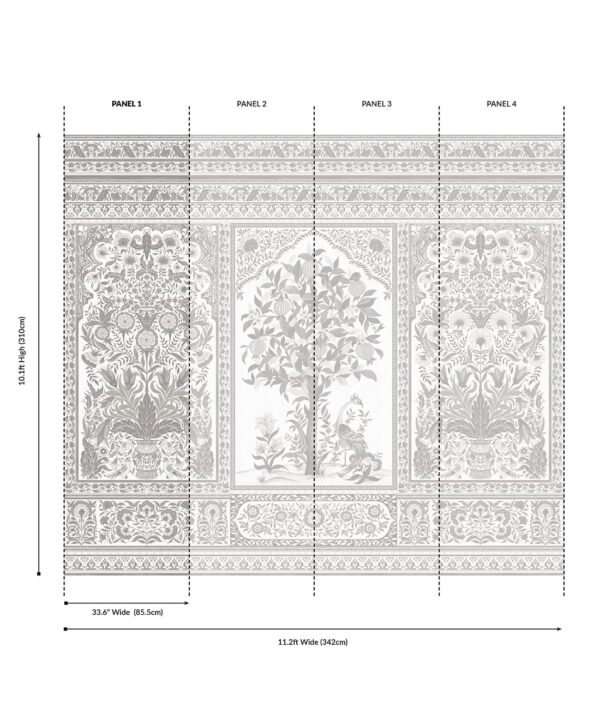 Pavilion Grasscloth Mural - Image 15