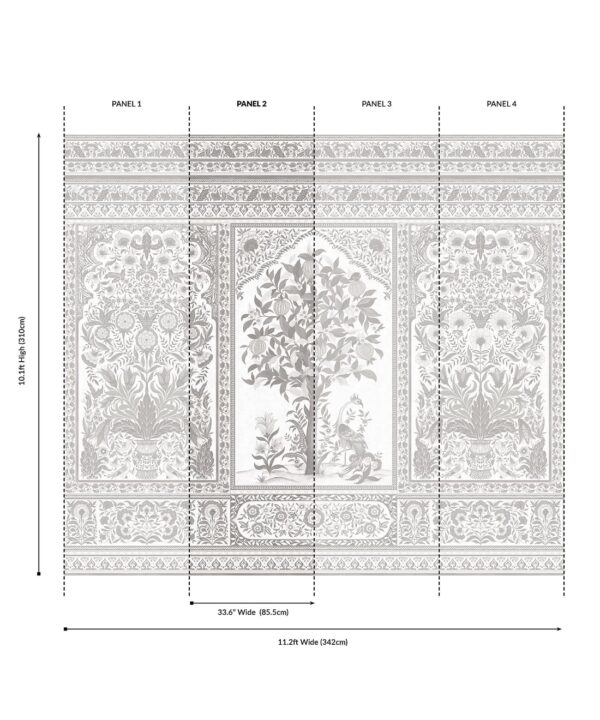 Pavilion Grasscloth Mural - Image 16