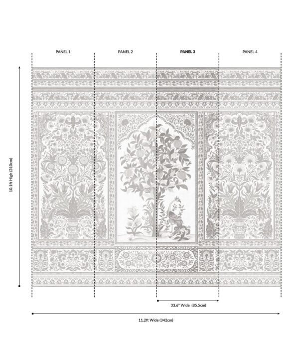 Pavilion Grasscloth Mural - Image 17