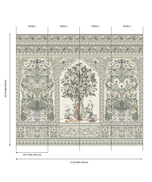 Pavilion Grasscloth Mural - Image 20