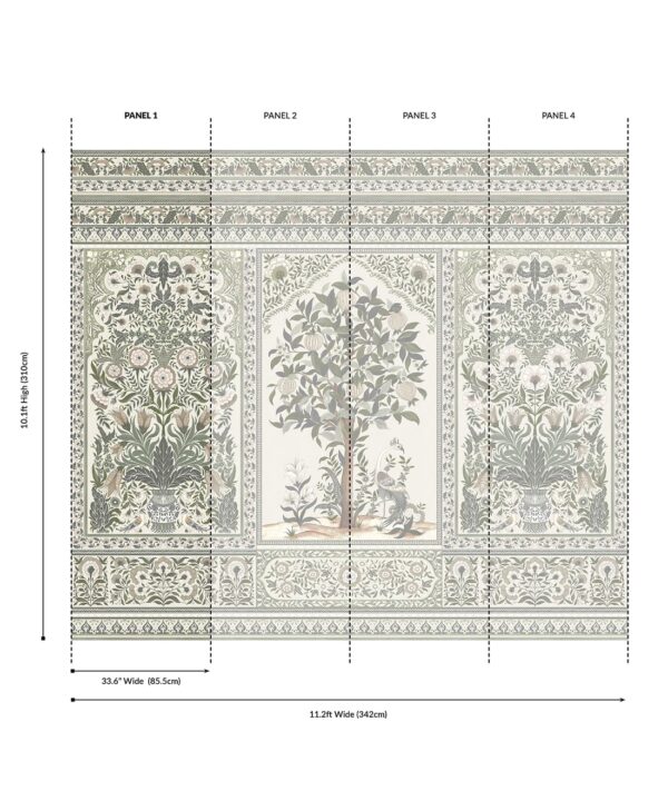 Pavilion Grasscloth Mural - Image 21