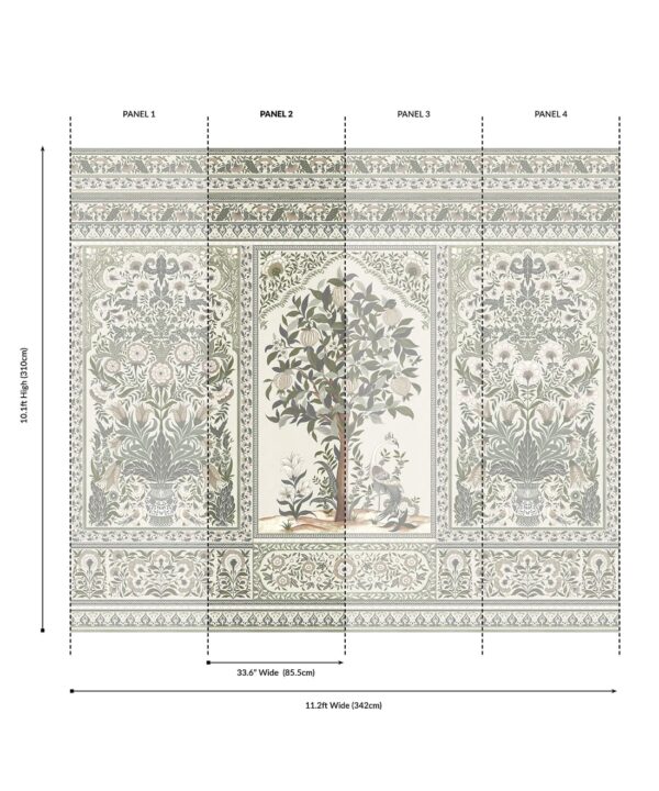 Pavilion Grasscloth Mural - Image 22