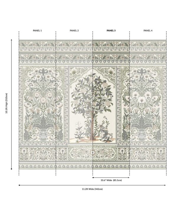 Pavilion Grasscloth Mural - Image 23