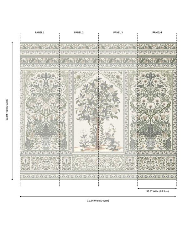 Pavilion Grasscloth Mural - Image 24