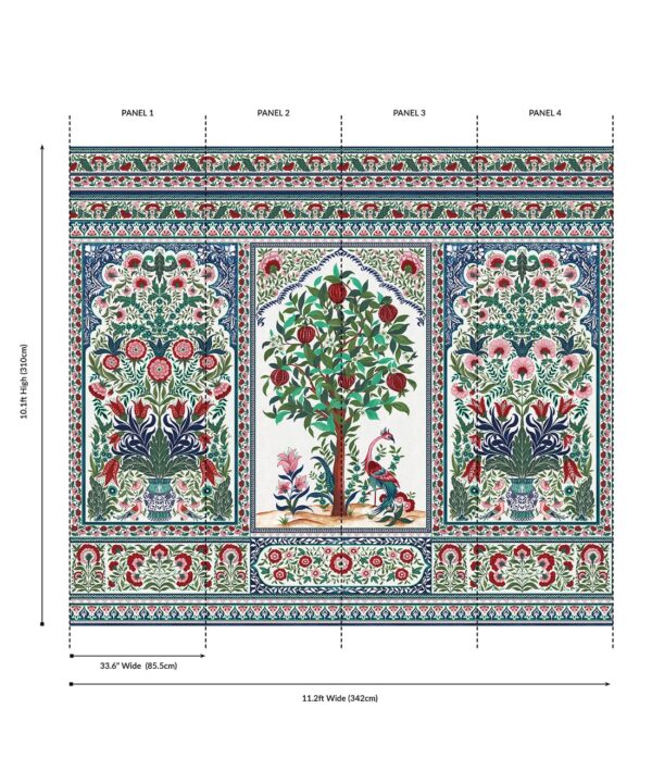 Pavilion Grasscloth Mural - Image 26