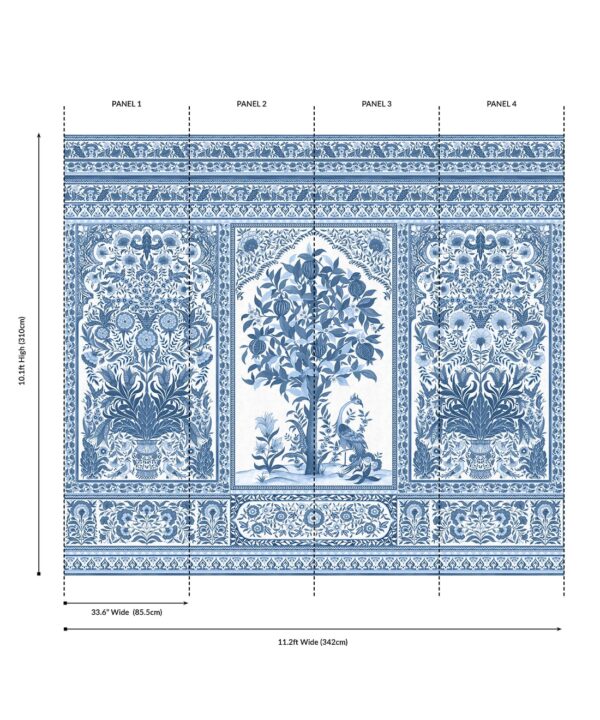 Pavilion Grasscloth Mural - Image 32