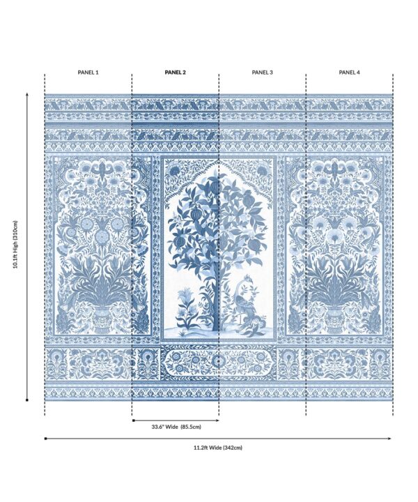 Pavilion Grasscloth Mural - Image 34