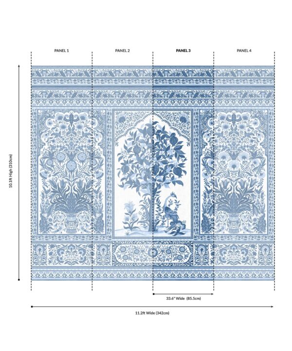 Pavilion Grasscloth Mural - Image 35