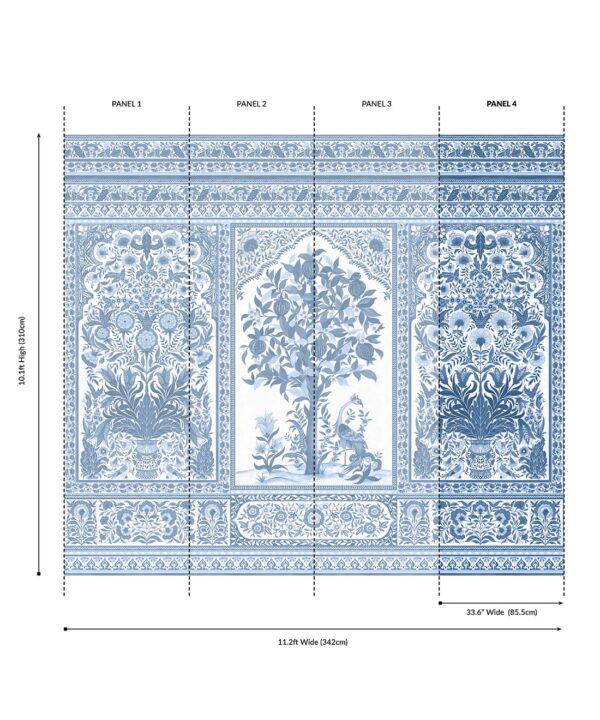 Pavilion Grasscloth Mural - Image 36