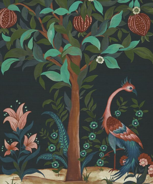 Pavilion Grasscloth Mural