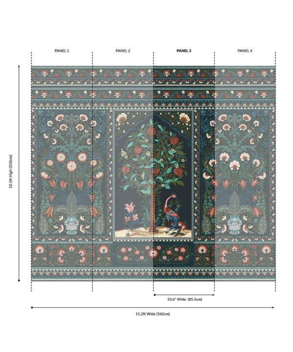 Pavilion Grasscloth Mural - Image 5