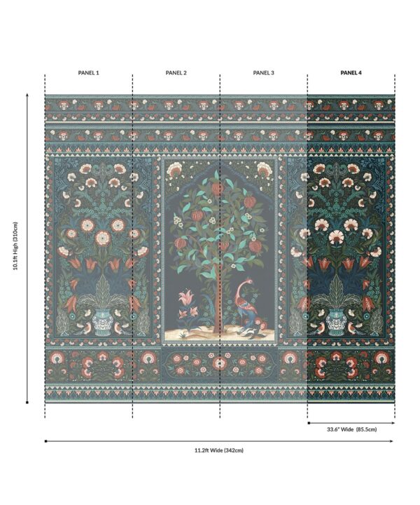 Pavilion Grasscloth Mural - Image 6