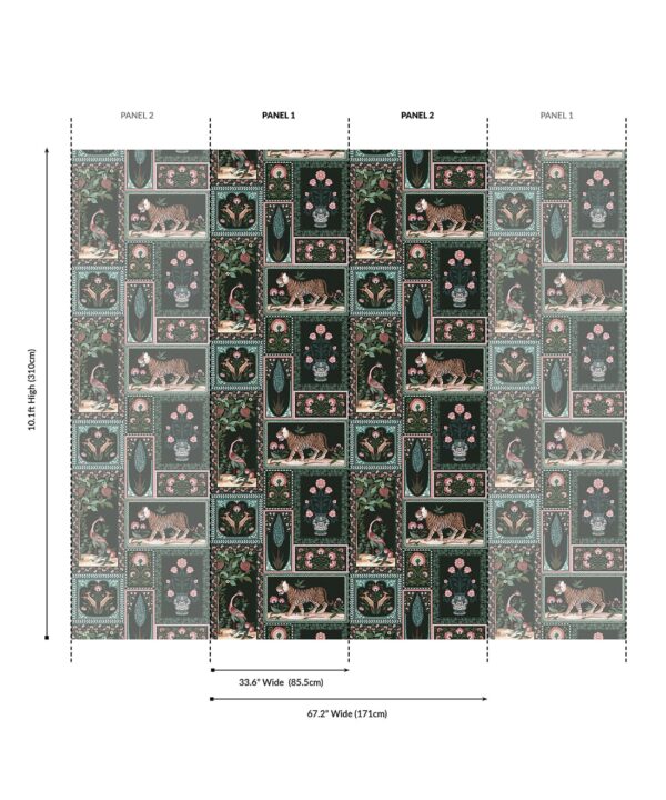Courtyard Grasscloth Wallpaper - Image 4