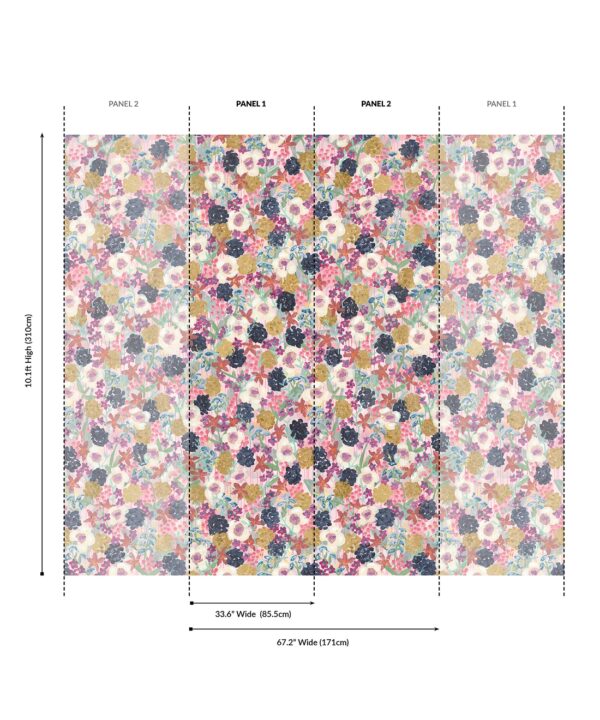 Garden State Grasscloth Mural - Pattern Play Collection - Roll