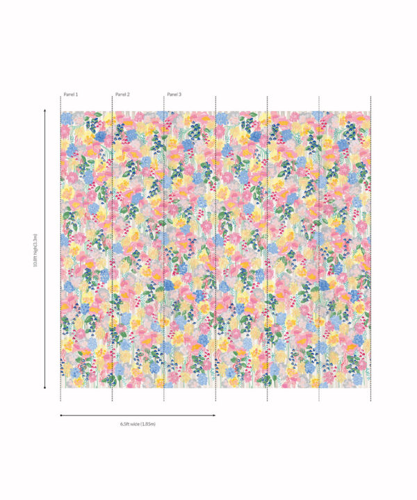 Tea Room Mural | Tender Brushstrokes Collection | Tiff Manuell | Roll