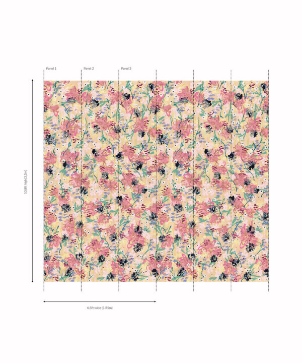 Parlour Mural | Tender Brushstrokes Collection | Tiff Manuell | Roll