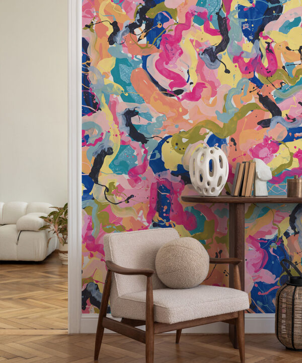 Magnitude Mural | Tender Brushstrokes Collection | Tiff Manuell | Insitu