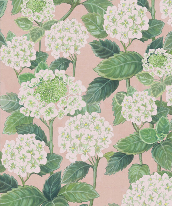 Hydrangea Garden Decorative Textile Wallpaper - Image 3