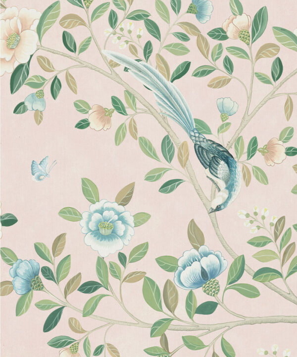 Camellia Tree Decorative Textile Mural - Image 2