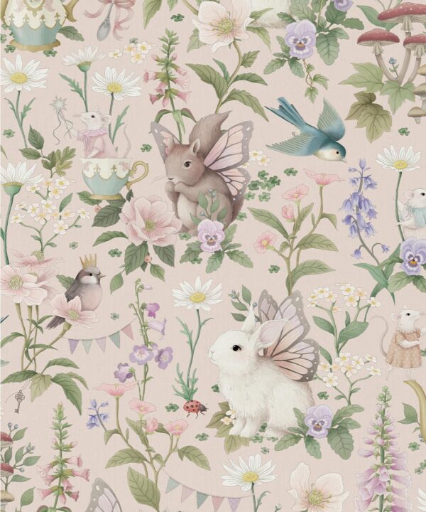 Garden Party Decorative Textile Wallpaper - Image 2