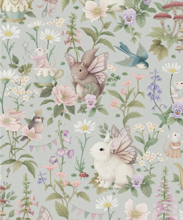 Garden Party Decorative Textile Wallpaper - Image 3