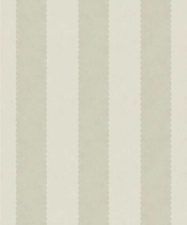 Scallop Stripe Decorative Textile Wallpaper - Image 3