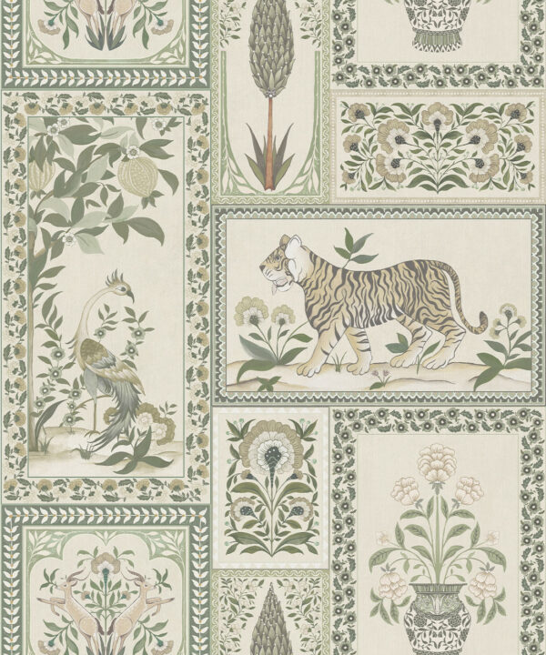 Courtyard Grasscloth Wallpaper - Image 3