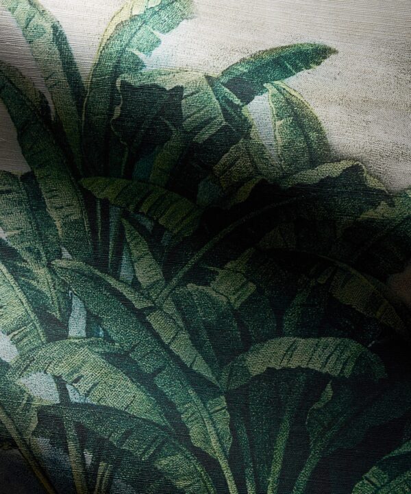 Palm Landscape Grasscloth Mural