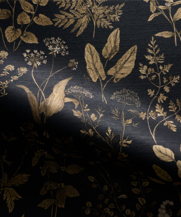 Herbarium Antique Grasscloth Wallpaper