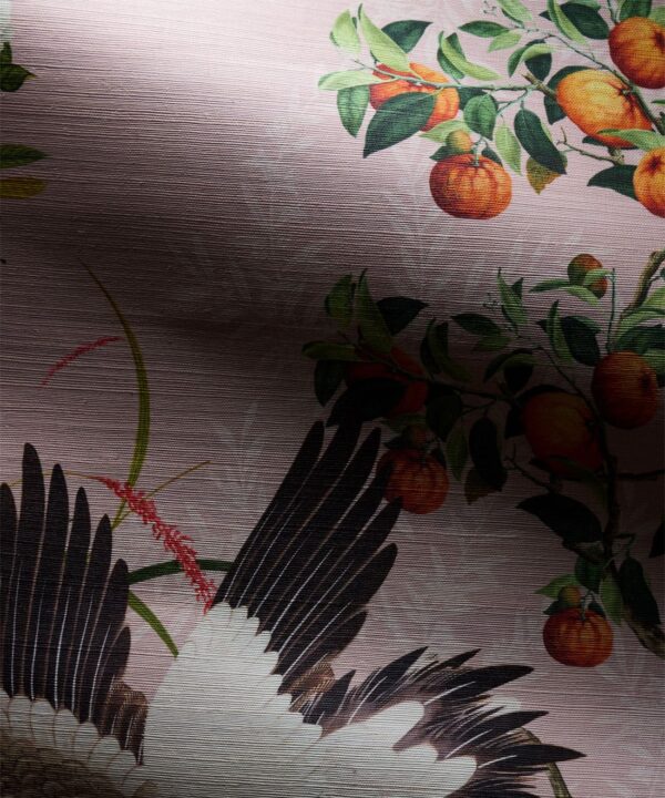 Oriental Garden Grasscloth Mural