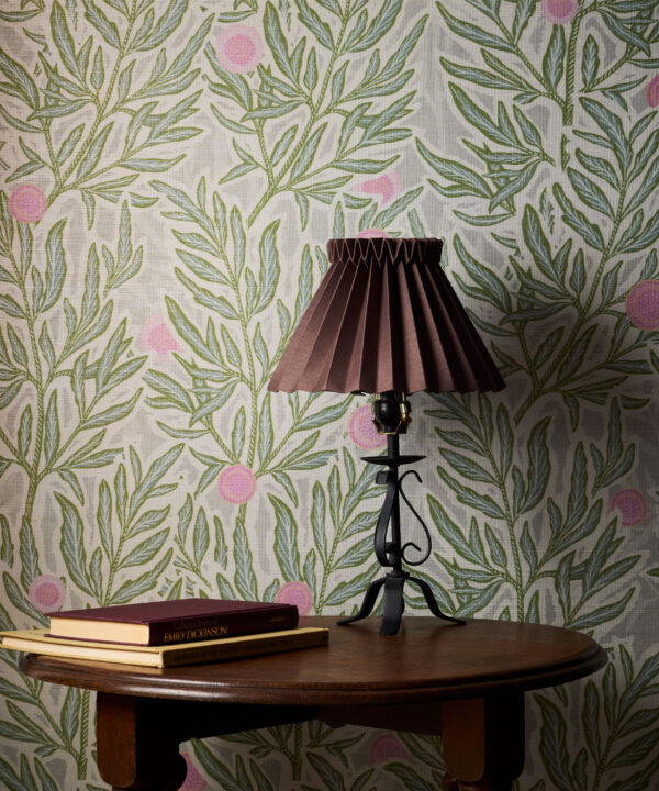 Linen Sea Grass Grasscloth Wallpaper - Colorway: Forest Jena - Pattern Play Collection - Insitu