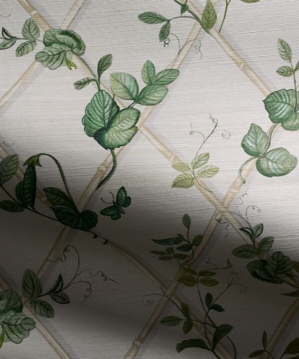 Petite Ivy Grasscloth Wallpaper