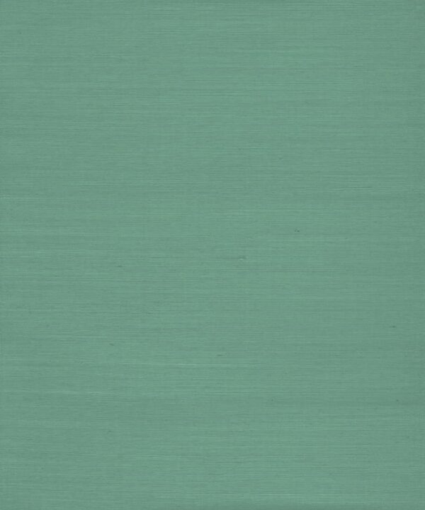 Sea-Washed Teal Grasscloth Wallpaper