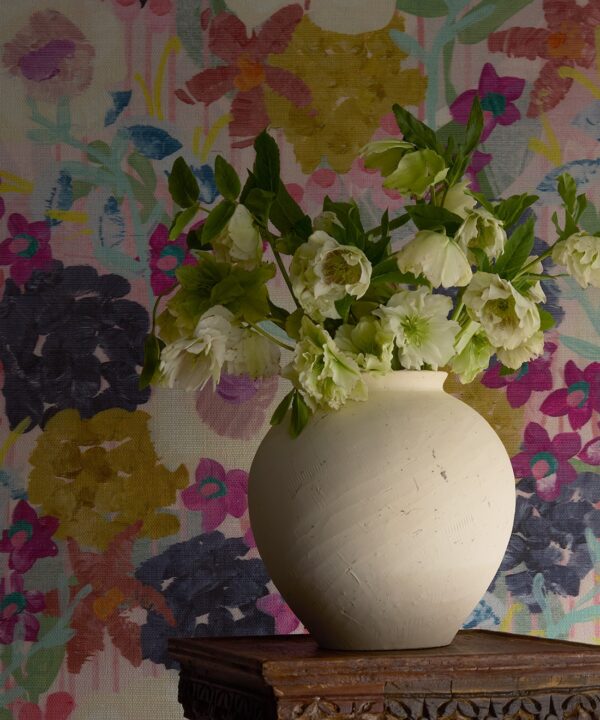 Garden State Grasscloth Mural - Pattern Play Collection - Insitu