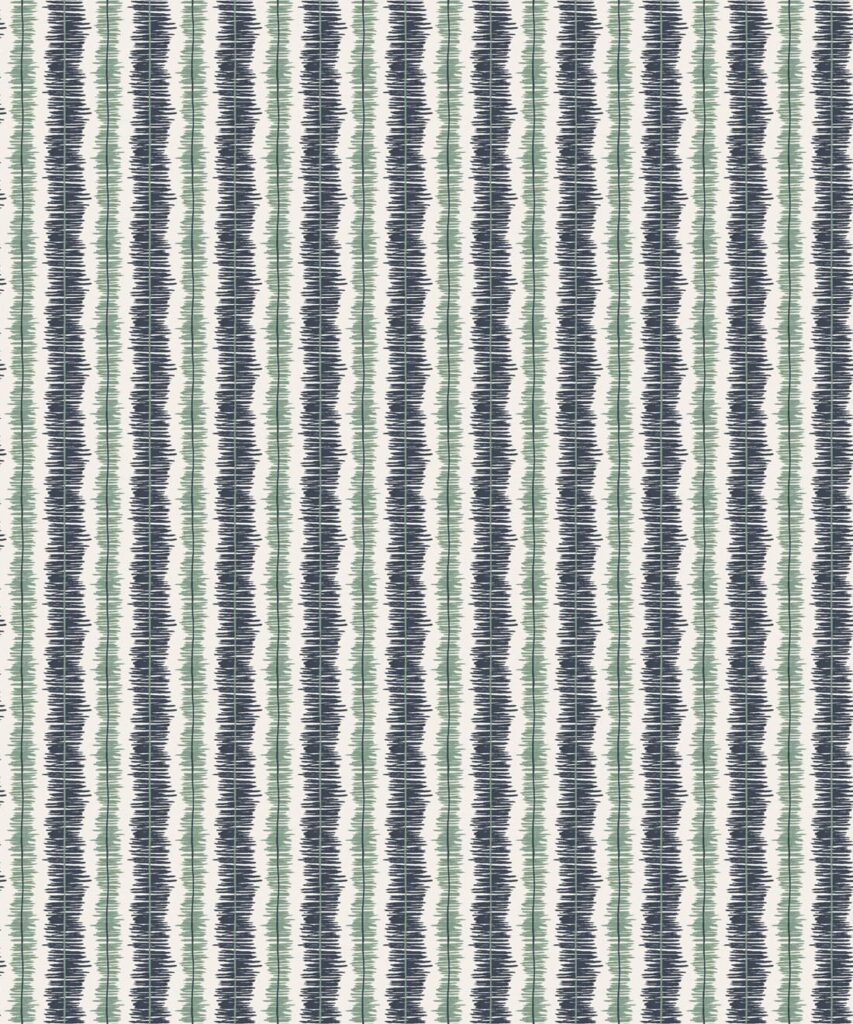 Stitch Wallpaper - Colorway: Indigo - Petite Prints - Stripes Collection - Swatch