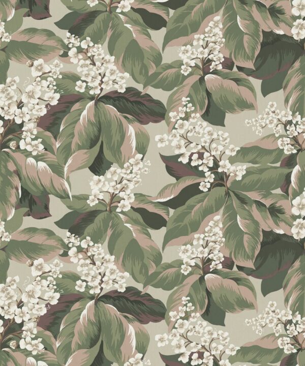 Horse Chestnut Decorative Textile Wallpaper - Image 4