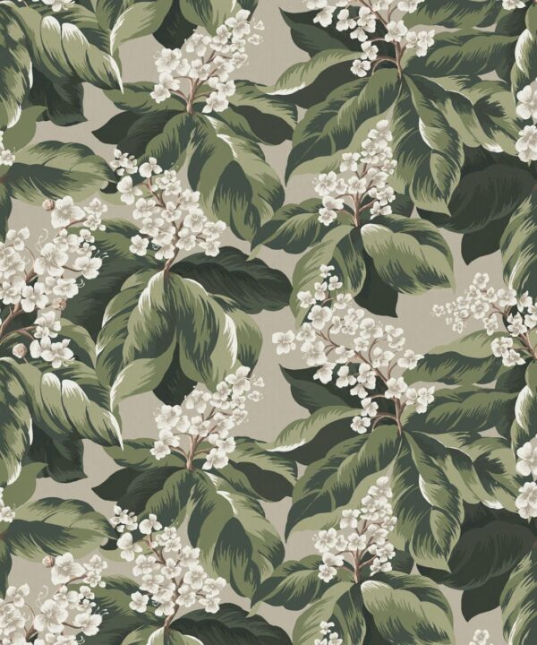 Horse Chestnut Decorative Textile Wallpaper