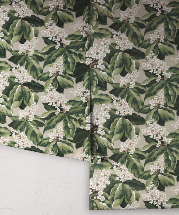Horse Chestnut Decorative Textile Wallpaper - Image 3