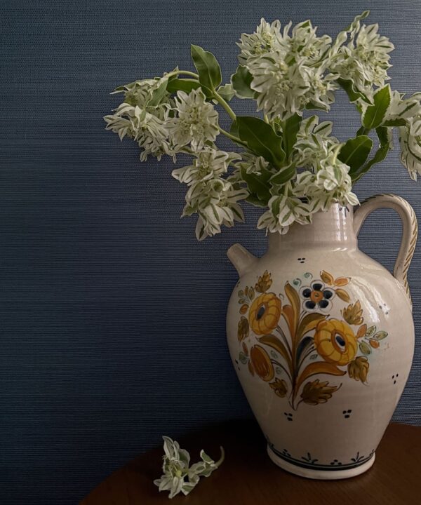 Twilight Blue Grasscloth Wallpaper - Image 2