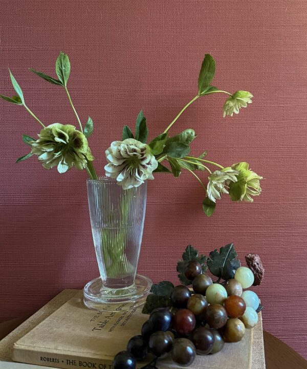 Faded Rose Grasscloth Wallpaper - Image 2