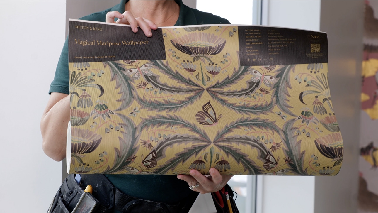 Decorative Textile Wallpaper Installation Video Thumbnail