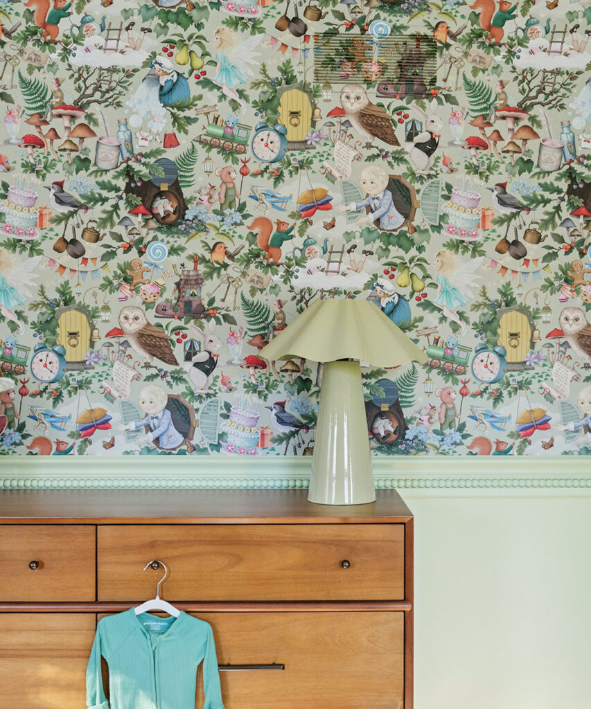 The Faraway Tree Wallpaper - Colourway: Sage - Roll