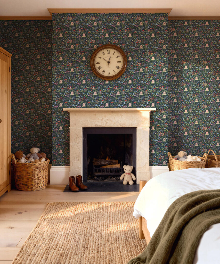 The Wishing Door Wallpaper - Colourway: Night - Roll