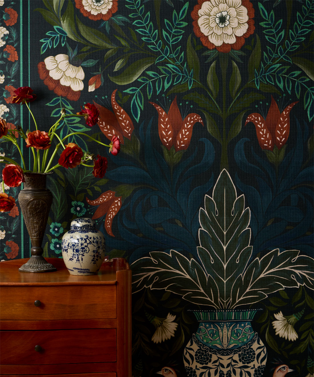 Pavilion Grasscloth Wallpaper