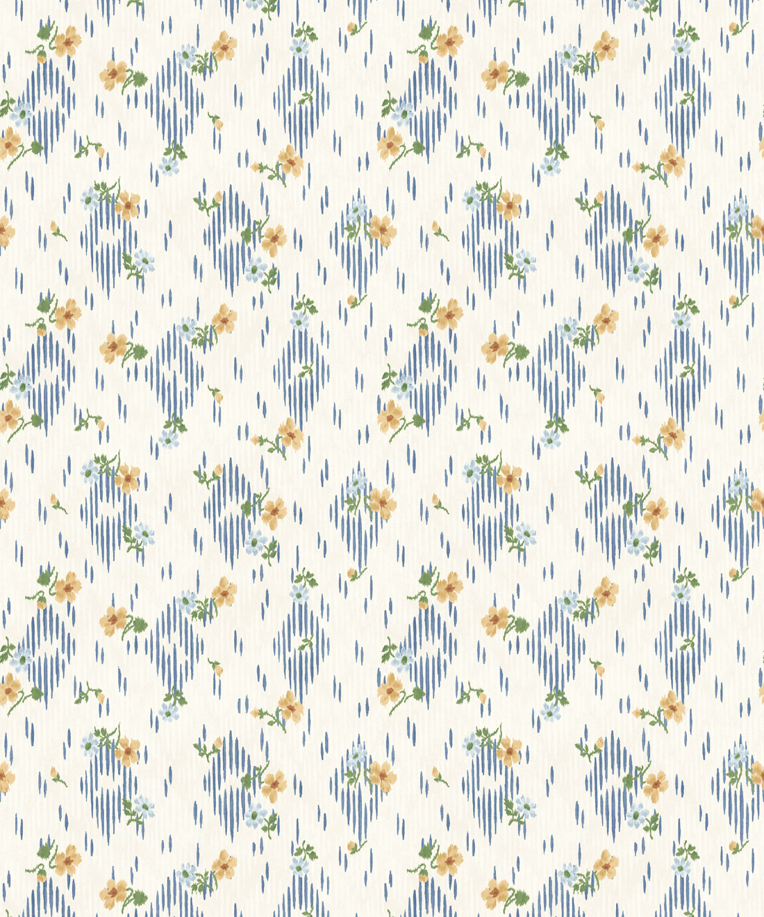 Dana Wallpaper - Colourway: Blue - Swatch