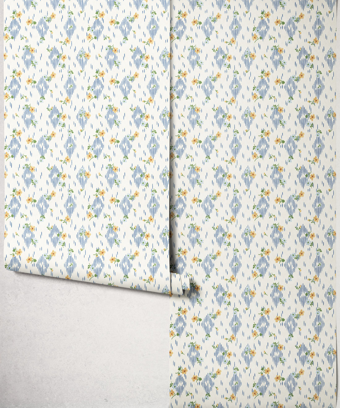 Dana Wallpaper - Colourway: Blue - Roll
