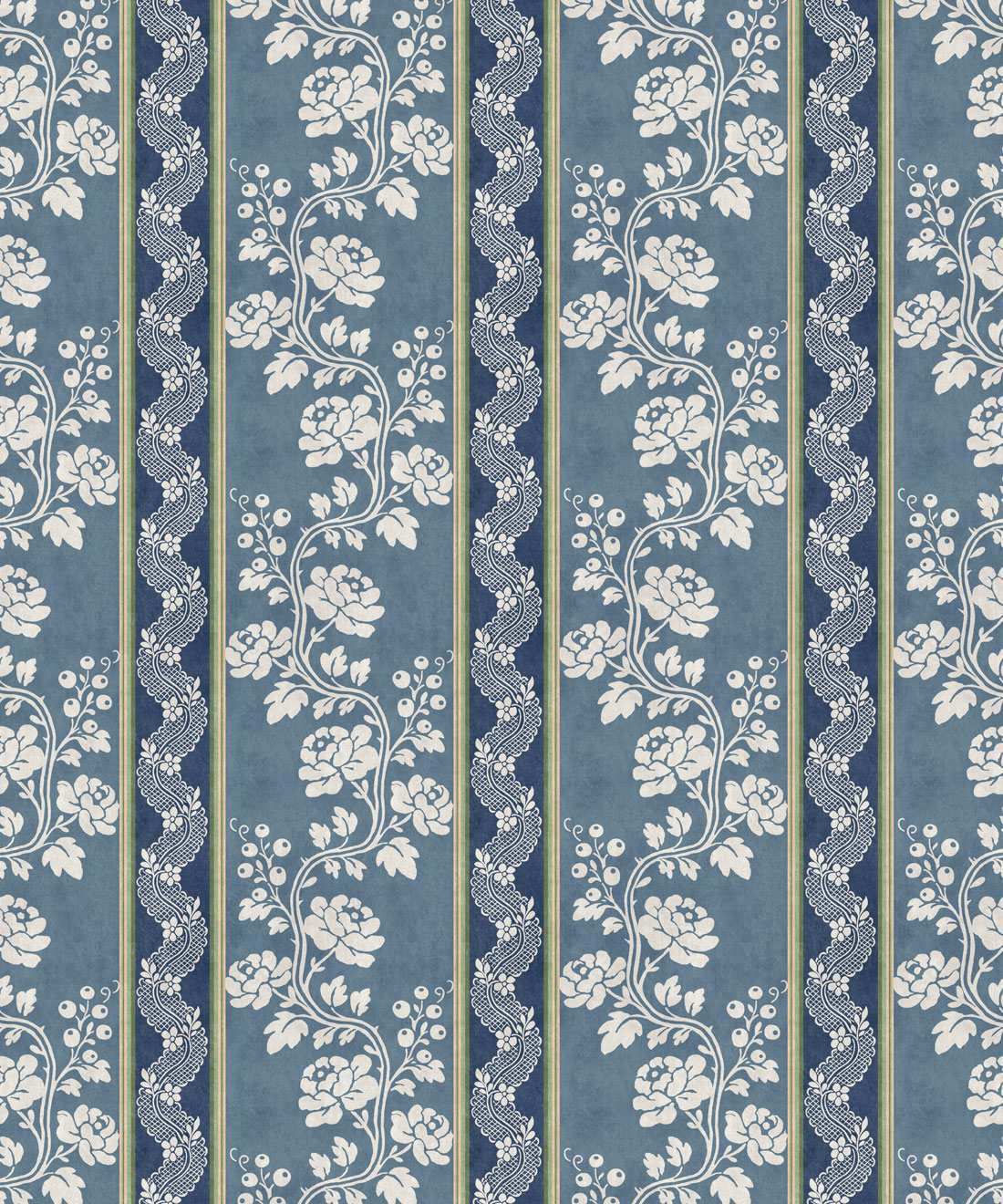 Elise Wallpaper - Colourway: Dark Blue - Swatch