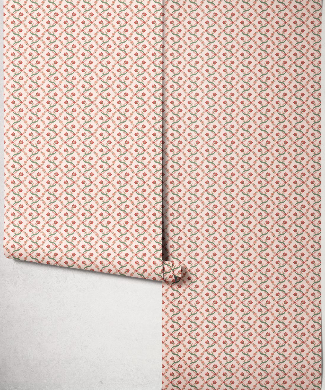 Jacqueline Wallpaper - Colourway: Pink - Roll